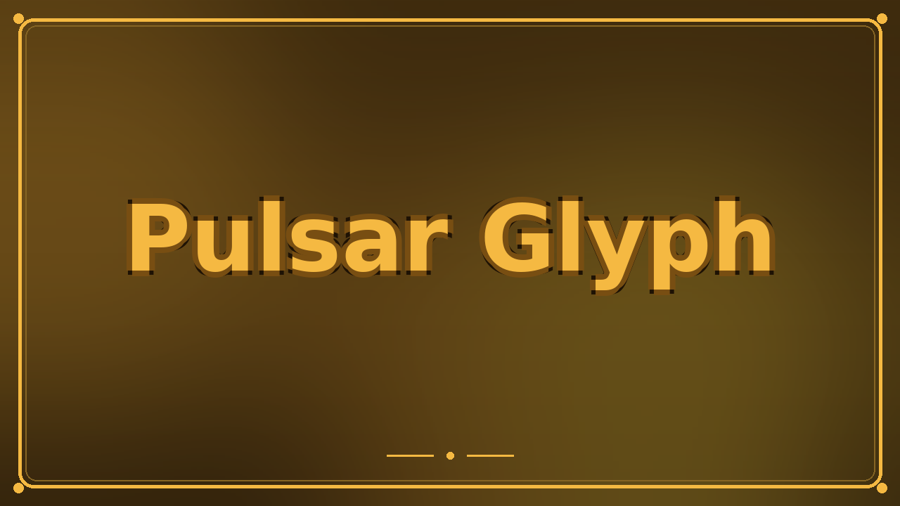 Pulsar Glyph